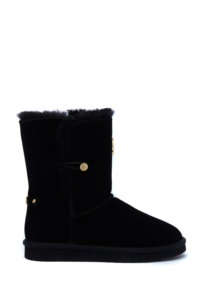 HC Shearling Boot (Black) – Holland Cooper