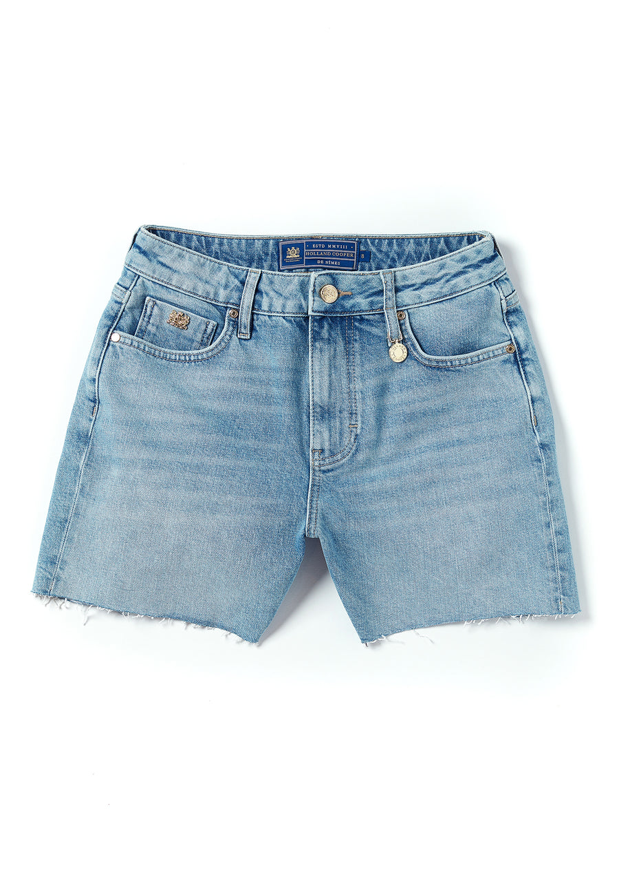 Everyday Hi Rise Denim Short Vintage Indigo