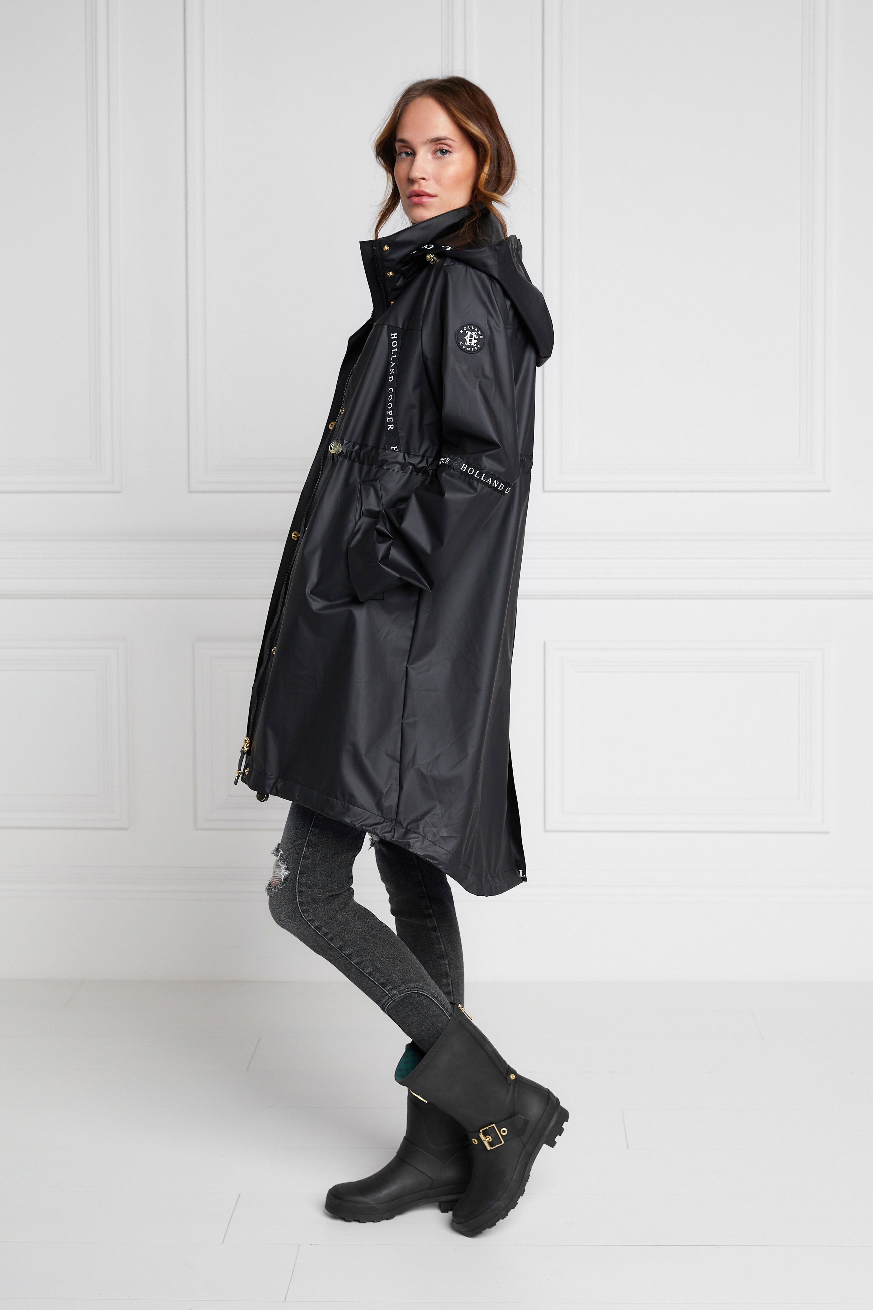 Rain Coat (Matte Black) Holland Cooper