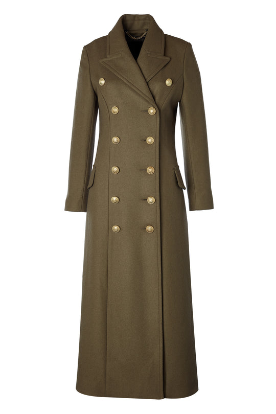 Full Length Imperial Military Coat (Khaki) – Holland Cooper
