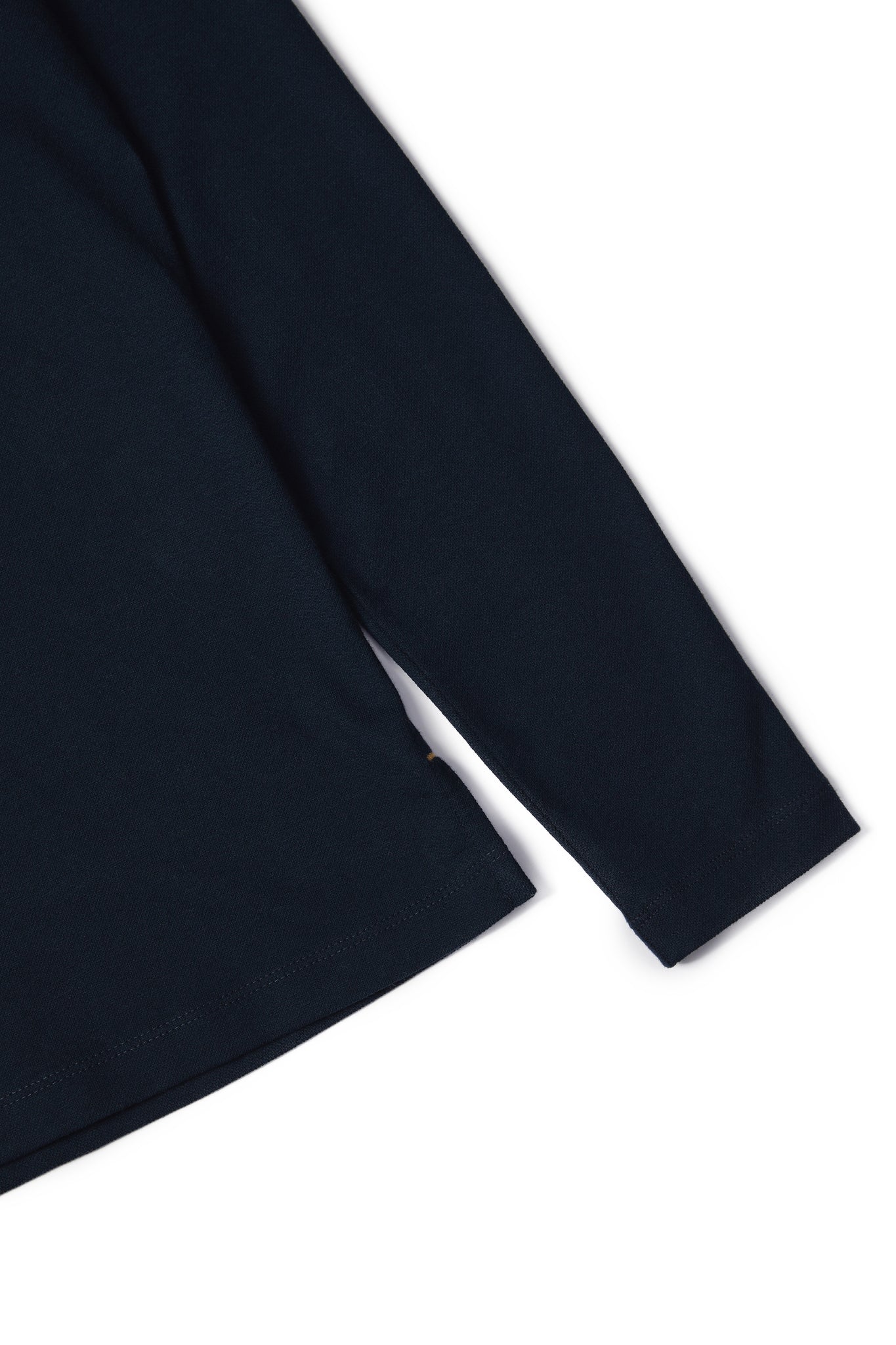 Long Sleeve Crest Polo (Ink Navy)