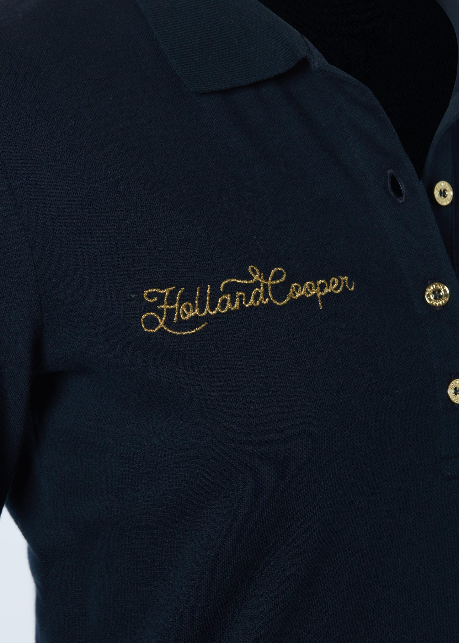 Classic Long Sleeve Polo Shirt (Ink Navy)