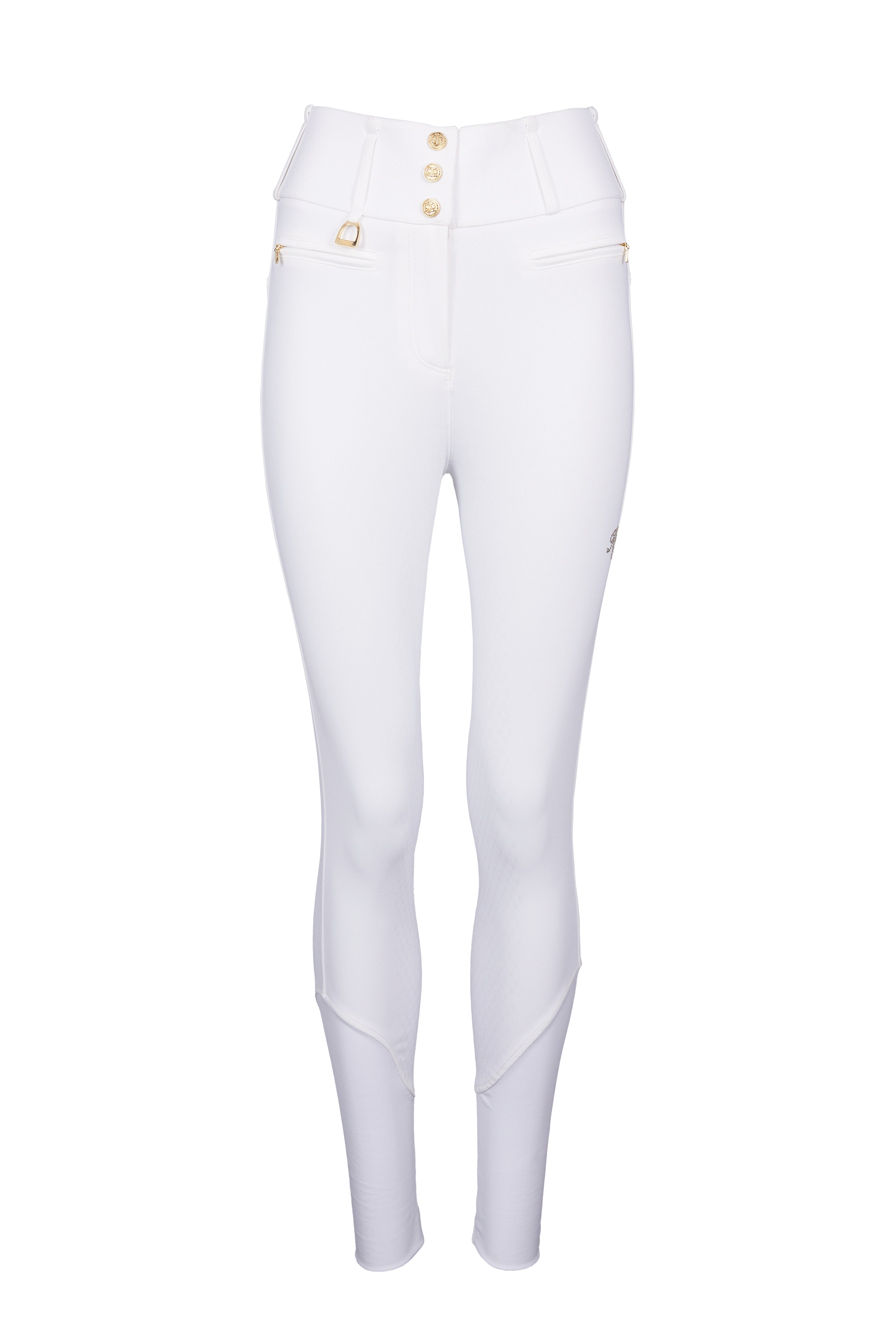 Premium Competition High Rise Breeches (White) – Holland Cooper