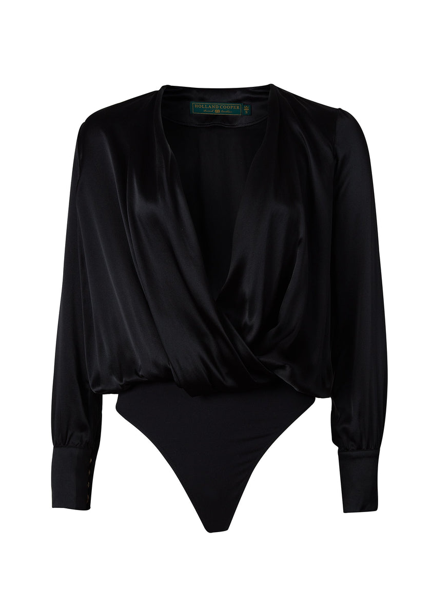 Silk Bodysuit (Black) – Holland Cooper