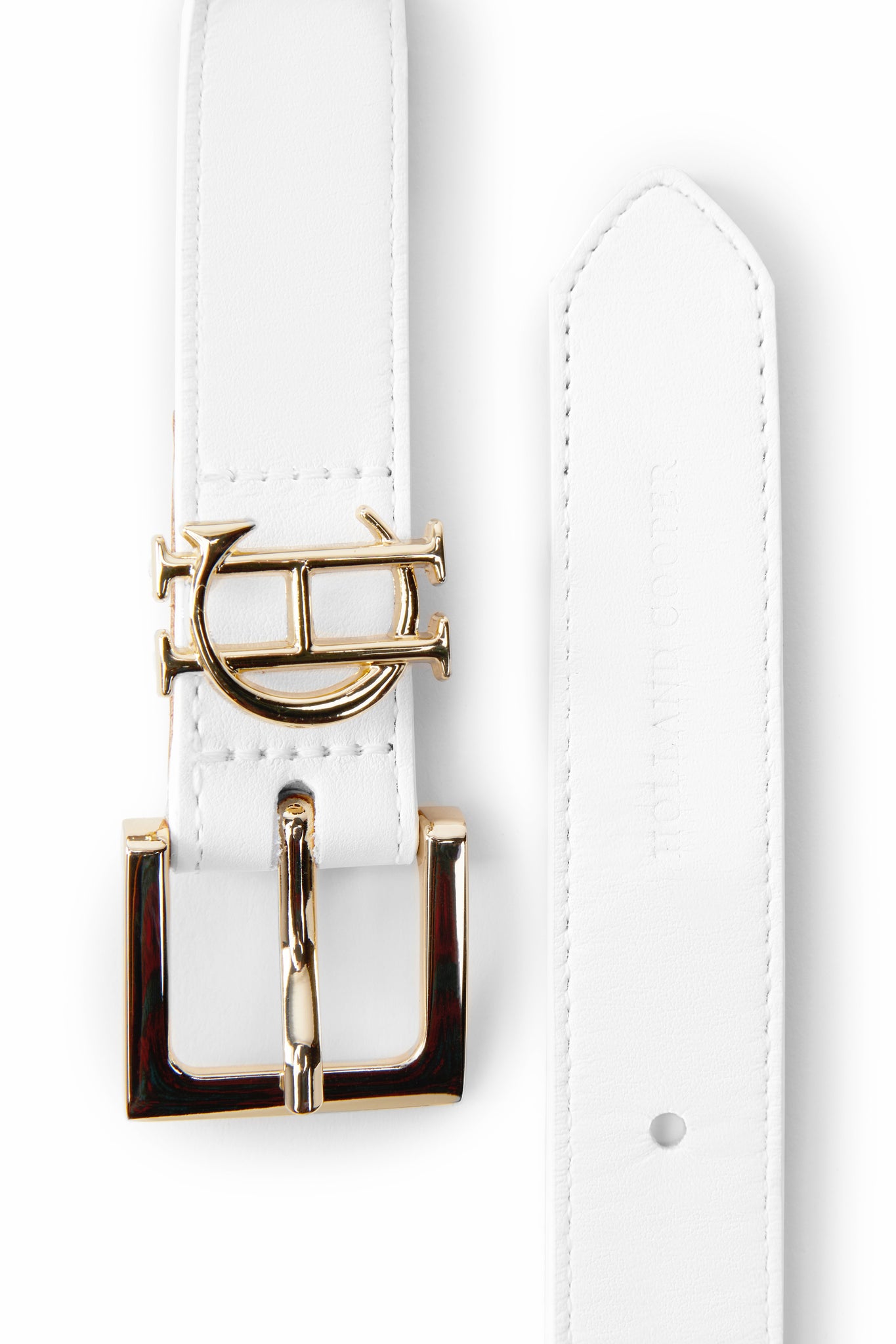 HC Slim Logo Belt (White)