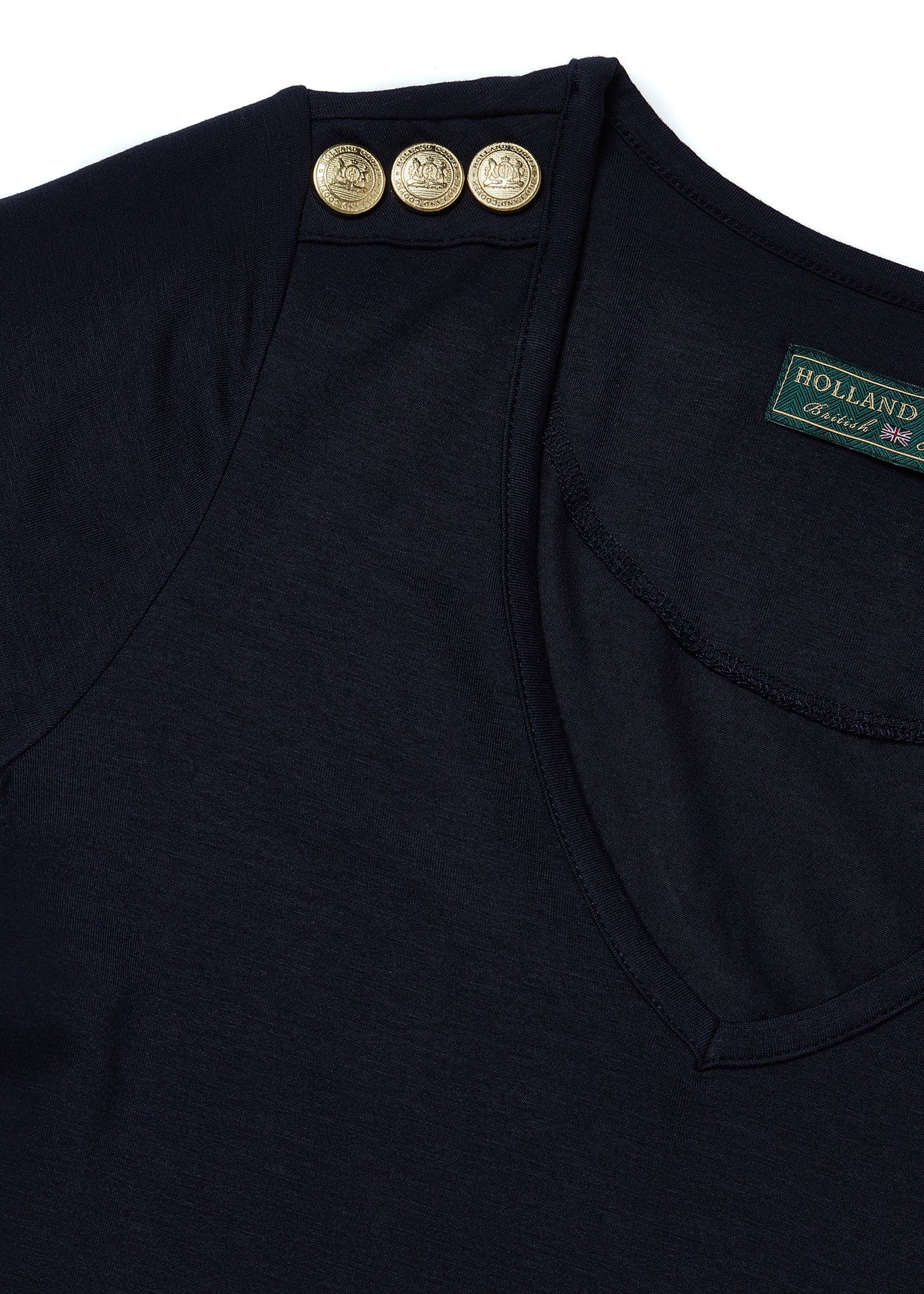 Relax Fit V-Neck Tee (Navy)