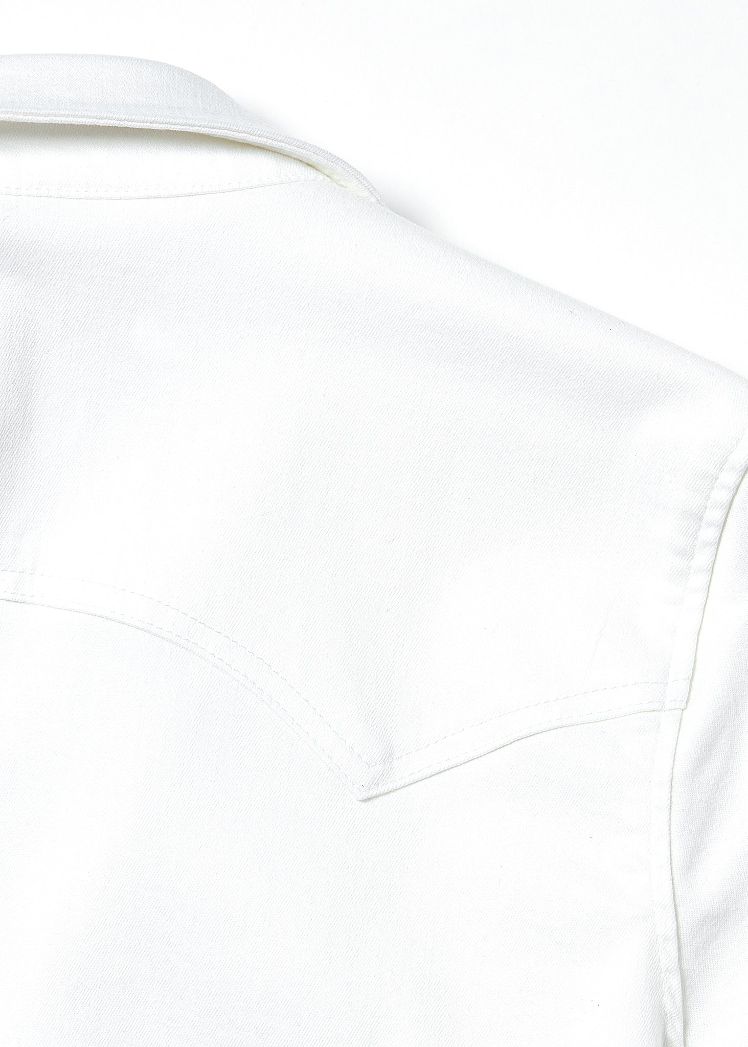 Western Denim Shirt (Optic White)