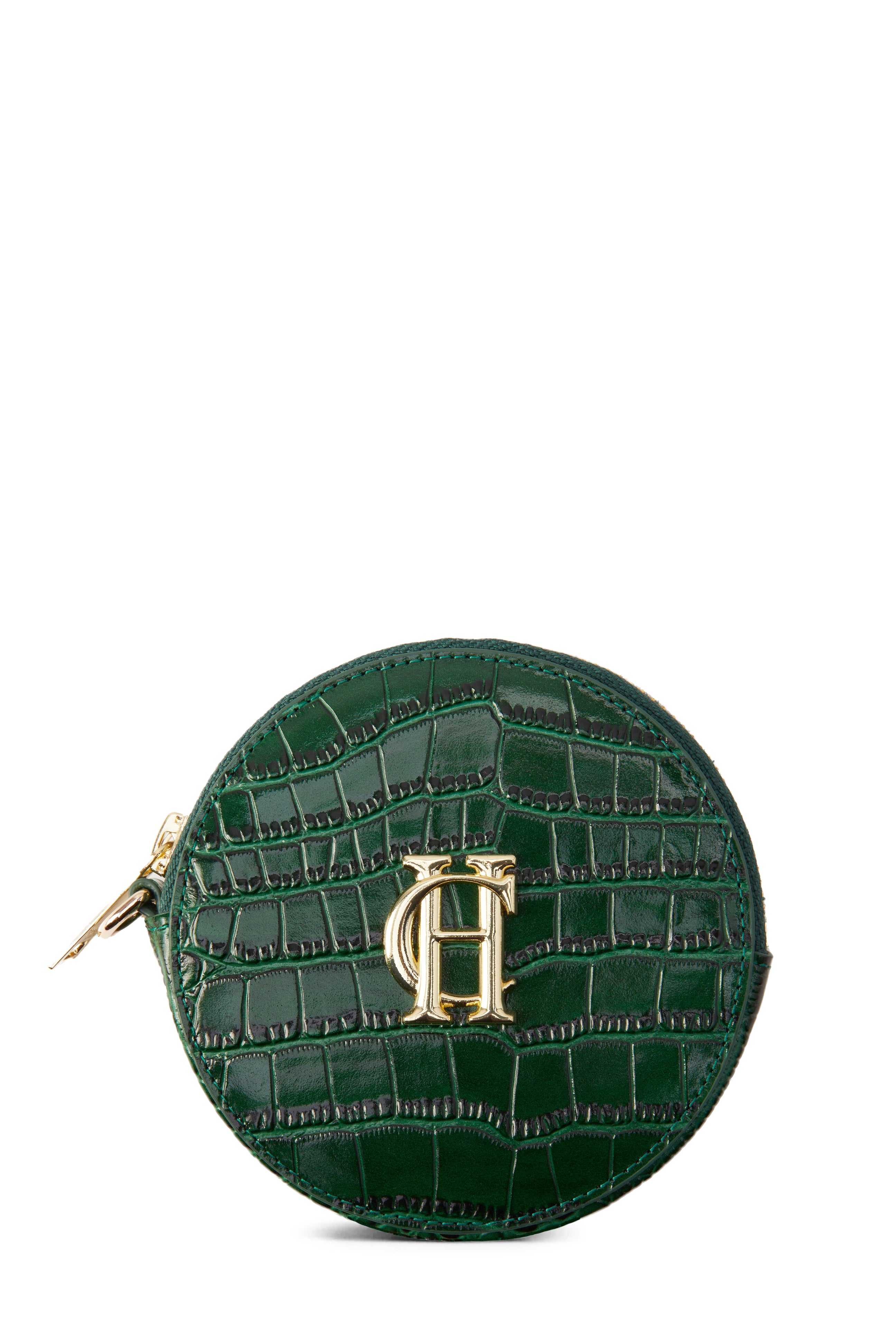 Chelsea Coin Purse (Emerald Croc) Holland Cooper
