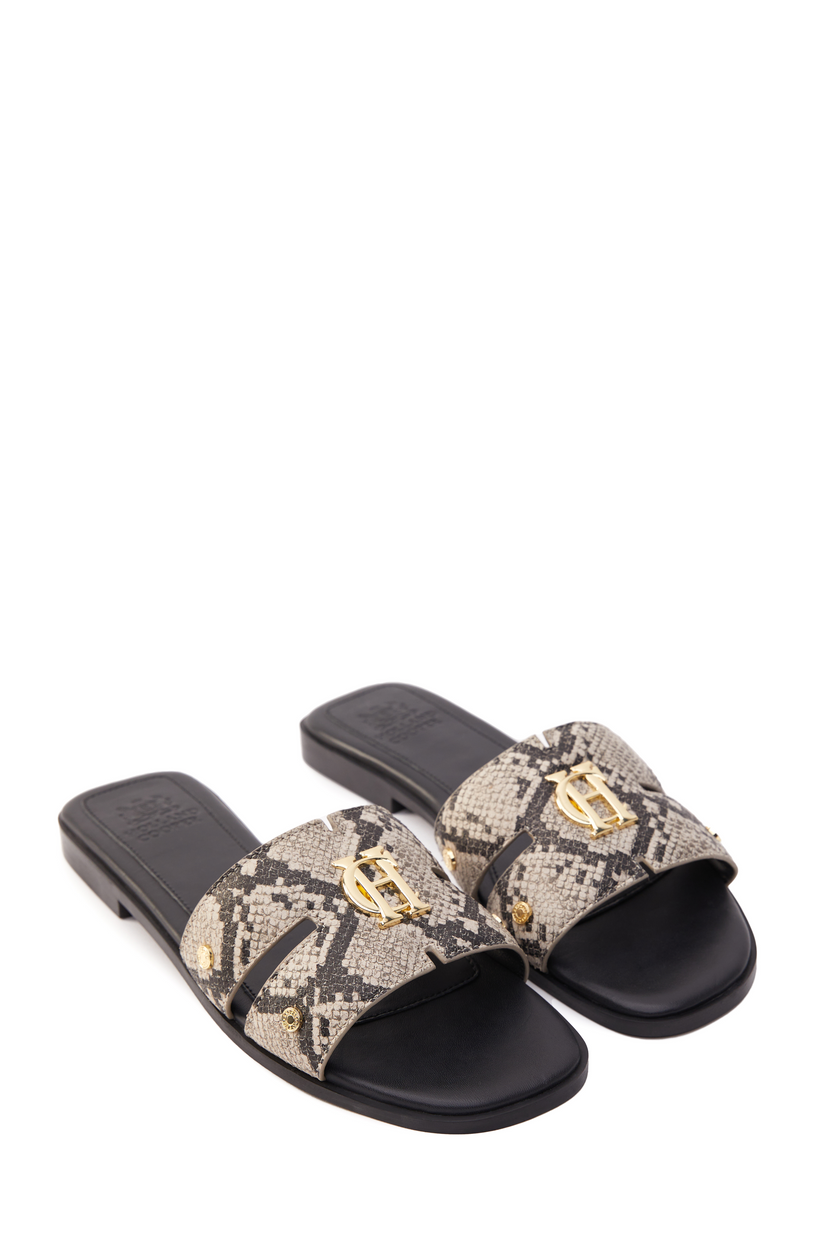 Gucci snake print slides on sale